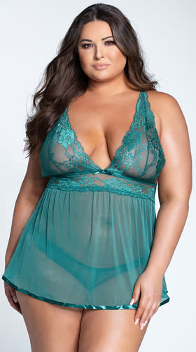 women's plus size babydoll dress