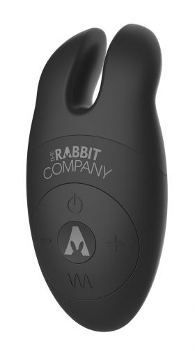 Black Lay-On Rabbit Vibrator