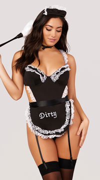 French Maid Fantasy Lingerie Costume