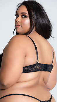 plus size open cup bra