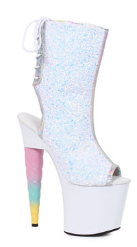 unicorn high heel boots