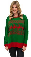 Plus Size Reindeer Games Sweater, Ugly Christmas Sweater, Mens ...