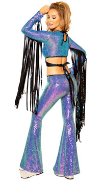 red sequin bell bottoms