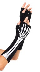 Arm Skeleton Fingerless Glove Set