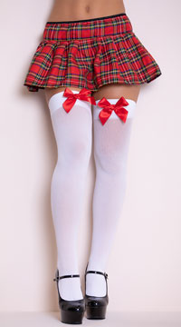  -  - White W/ Red Bows