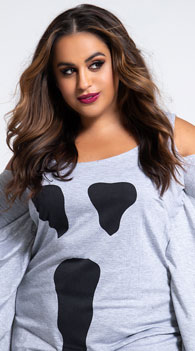 Plus Size Sexy Ghost Costume, Plus Size Sultry Ghoul Costume - Yandy.com