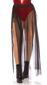 Sheer Multi-Slit Skirt, sheer white skirt - Yandy.com