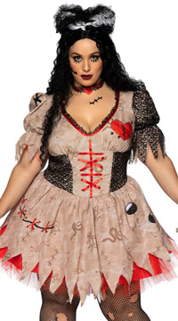 Plus Size Deadly Voodoo Doll Costume