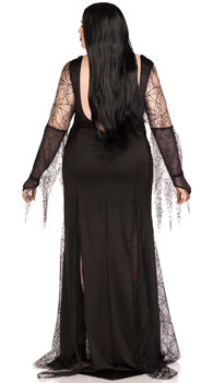 Sexy Gothic Dress, Goth Clothing, High Slit Dress, Halloween Costume, Floor Length  Dress, Plus Size Halloween Dress, Goth Maxi Dress -  Canada