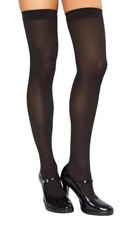 Opaque Thigh High Stockings