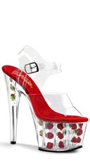  -  - Clear/Red Flowers