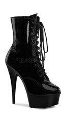 6" Lace-up Platform Ankle Boot