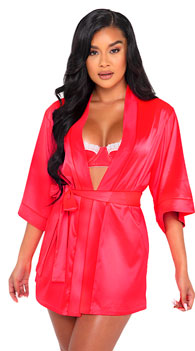 Kiss Lounge Satin Robe