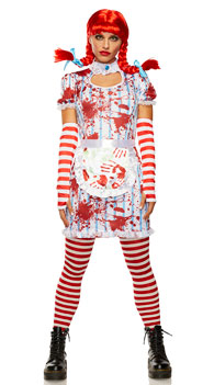 vil Burger Babe Costume, Sexy Scary Wendy Fast Food Costume-Yandy.com