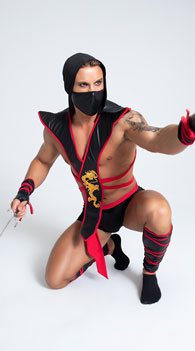Yandy Men's Naughty Ninja Costume, Sexy Ninja Warrior Costume