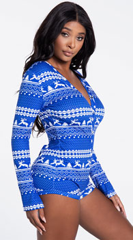 Yandy Ice Cold Romper Sexy Butt Flap Pajamas Yandy