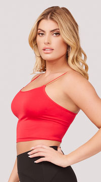 Seamless Basic Cami Mini Crop Tank Tops for Women, Durable and Comfy