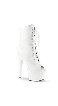 Peep Toe Lace-up Ankle Boot with 6-Inch Heel 4-colors DELIGHT-1021