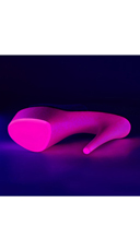  -  - Clear/Neon Hot Pink Glitter